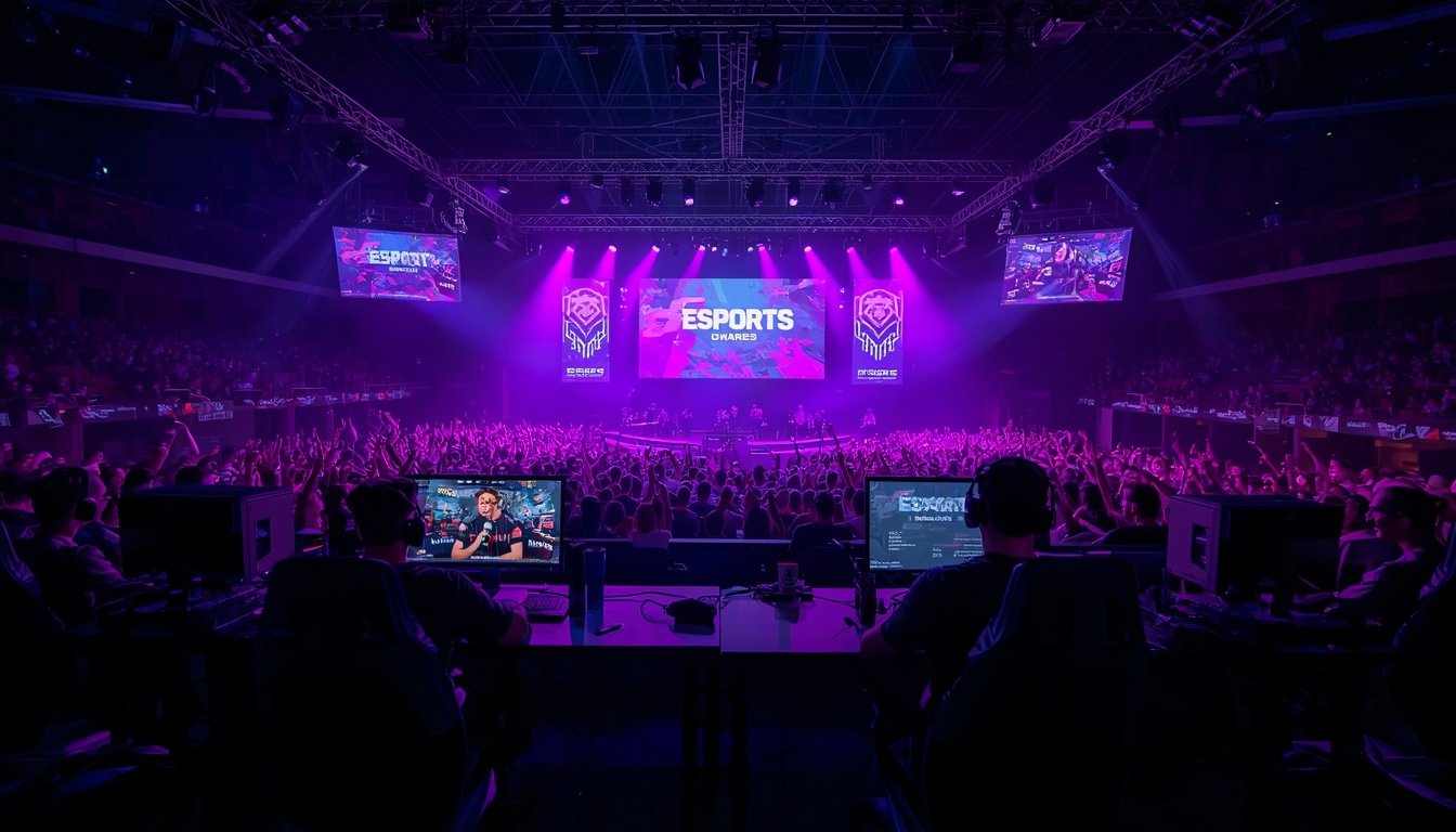 Palco de esports na Brasil Game Show 2026
