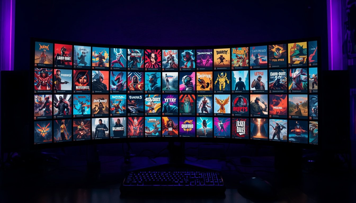 Biblioteca de jogos no monitor, Epic Games x Steam