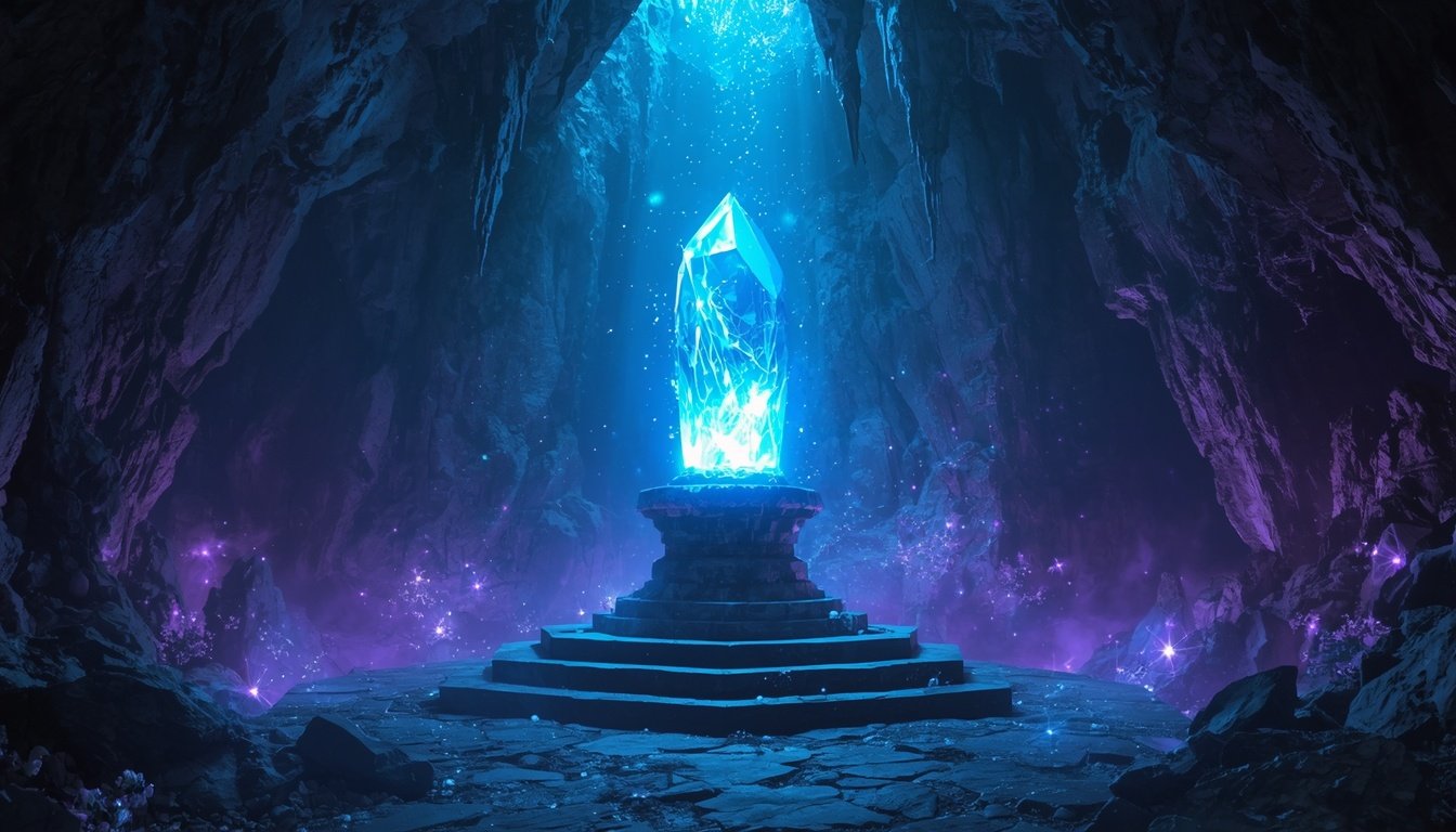 Cristal brilhante em santuário, tema de Final Fantasy Resonance