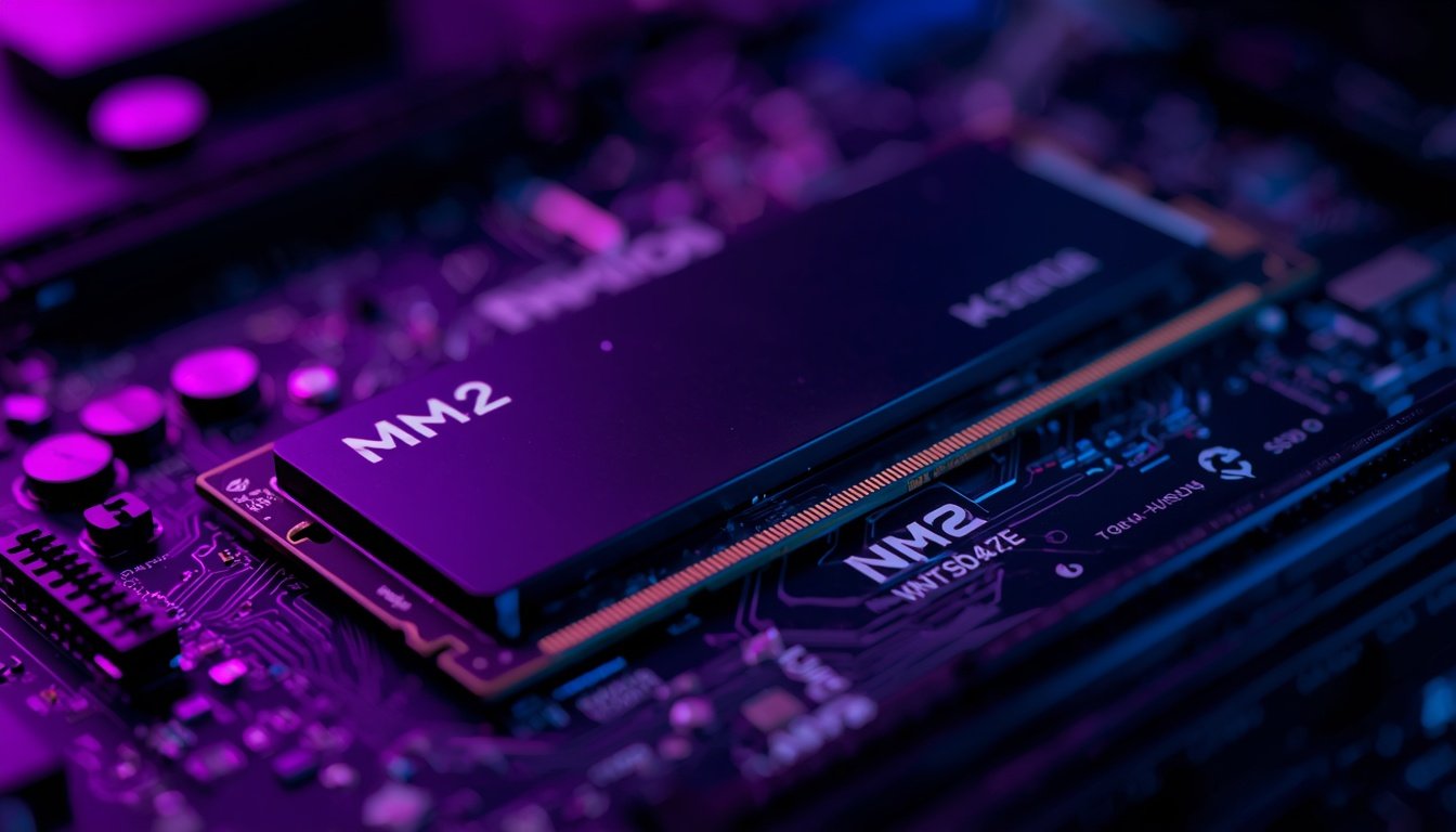SSD NVMe sendo instalado para rodar GTA 6 no PC
