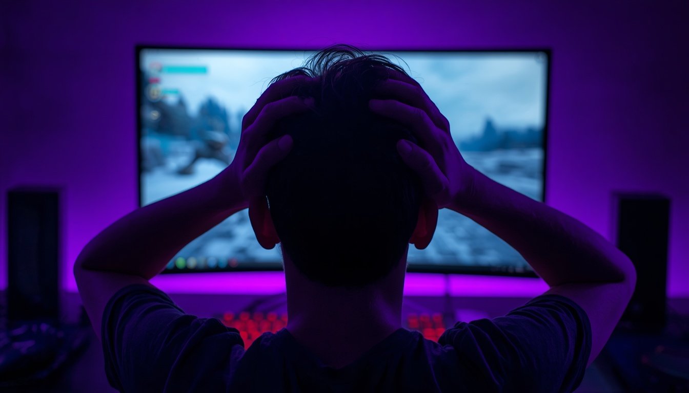 Gamer frustrado com jogo travando depois de trocar a placa de vídeo